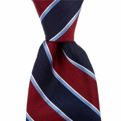 Coupon 🧨 Cremieux Chevron Bar Stripe Traditional 3 1/4#double; Silk Tie Brown 🤩