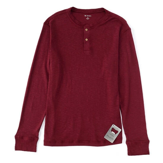 Buy ๐ Cremieux Garment-Dyed Slub Henley Port Royale โ๏ธ 4 Buy ๐ Cremieux Garment-Dyed Slub Henley Port Royale โ๏ธ - Image 2