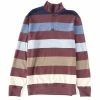 Cheapest 👍 Cremieux Suede Stripe Quarter-Zip Pullover Wine Heather 🎉 -Cremieux Shop unnamed file 895