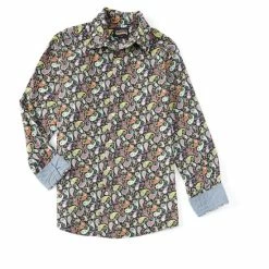 Best reviews of 🛒 Cremieux 👖 Jeans Paisley Stretch Black Long-Sleeve Woven 👕 Shirt 🎁