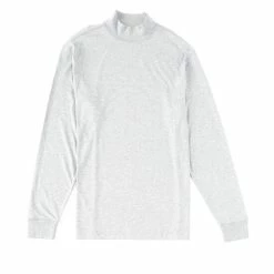 Brand new 👏 Daniel Cremieux Signature Long-Sleeve Mock Neck 👕 Shirt Oatmeal Heather 🎁 -Cremieux Shop unnamed file 91