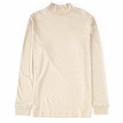 Brand new 👏 Daniel Cremieux Signature Long-Sleeve Mock Neck 👕 Shirt Oatmeal Heather 🎁 -Cremieux Shop unnamed file 92