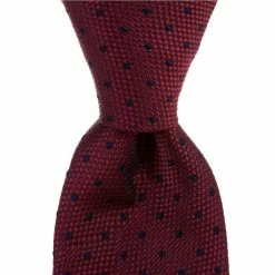 Cheap 🎁 Cremieux Textured Dot Traditional 3 1/4#double; Silk Tie Berry ✔️