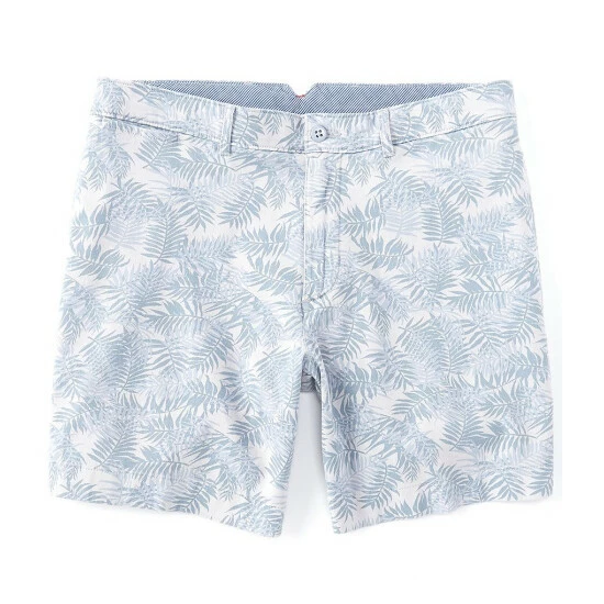 Outlet ✔️ Cremieux Soho Slim-Fit Palm Printed Garment-Dyed 7#double; Inseam Shorts Dusty Blue 👏 5 Outlet ✔️ Cremieux Soho Slim-Fit Palm Printed Garment-Dyed 7#double; Inseam Shorts Dusty Blue 👏 - Image 3