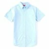 Cheapest ⭐ Cremieux Slim-Fit Solid Oxford Short-Sleeve Woven 👚 Shirt Bright Aqua 🔔 -Cremieux Shop unnamed file 961