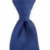 Discount 🤩 Cremieux Step Texture Solid Traditional 3 1/4#double; Silk Tie Blue 💯