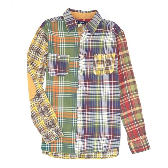 Best Pirce 👍 Cremieux Patch Pattern Double Pocket Twill Long-Sleeve Woven 👚 Shirt Multi Color 👏 3 Best Pirce 👍 Cremieux Patch Pattern Double Pocket Twill Long-Sleeve Woven 👚 Shirt Multi Color 👏