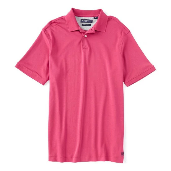 New ๐ Cremieux Solid Short-Sleeve Interlock Polo ๐ Shirt Vivacious Pink ๐ 4 New ๐ Cremieux Solid Short-Sleeve Interlock Polo ๐ Shirt Vivacious Pink ๐ - Image 2