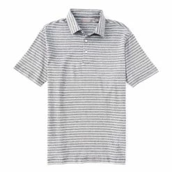 Promo 😉 Daniel Cremieux Signature Linen Slub Stripe Short-Sleeve Polo 👕 Shirt Berry 👏