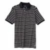Coupon 👍 Cremieux Stripe Short-Sleeve Interlock Polo 👕 Shirt Black 🤩 -Cremieux Shop unnamed file 994